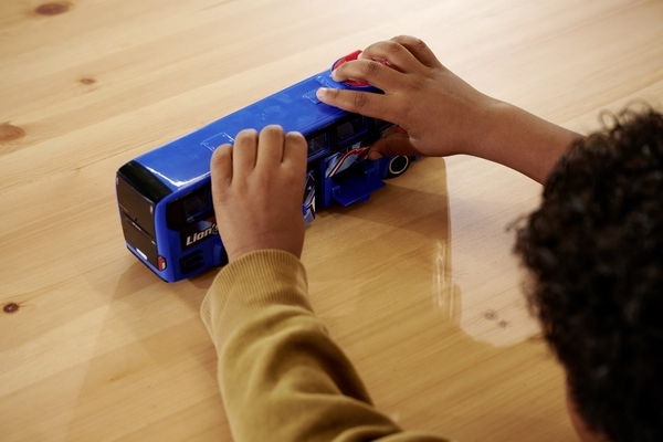 Туристический автобус Dickie Toys МАН, 26,5 см, синий (3744017) - Pampik - 9