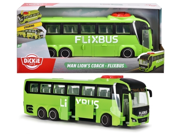 Туристичний автобус Dickie Toys Фліксбасс, 26,5 см, салатовий (3744015) - Pampik - 7