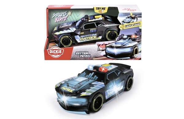 Поліцейська машина Dickie Toys Поліцейський ритм, зі звуком та світлом, 20 см, синій (3763008) - Pampik - 5