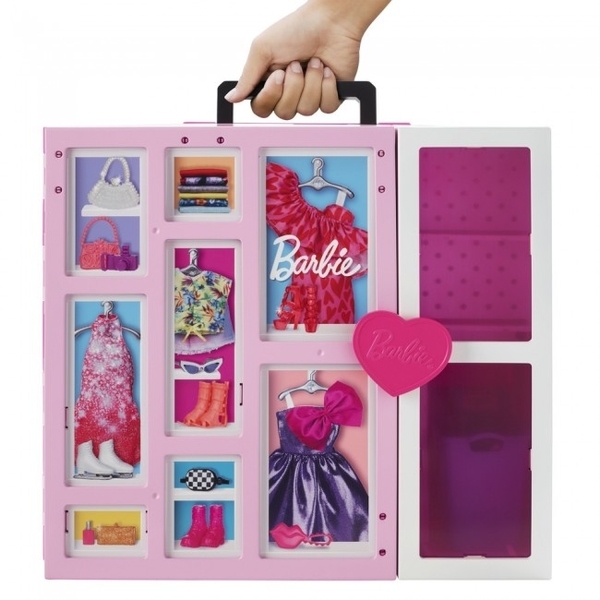 Двухэтажный шкаф мечты с куклой Barbie, 60 см (HGX57) - Pampik - 8
