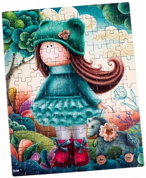 Пазли De.tail Лялька з конем, 120 елементів (DT100-03) - Pampik - 2