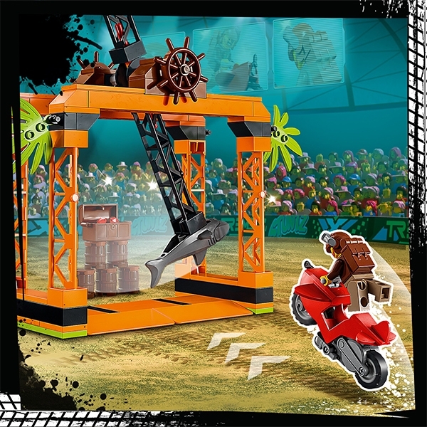 Конструктор LEGO City Stuntz Каскадерське завдання "Напад Акули", 122 деталі (60342) - Pampik - 6