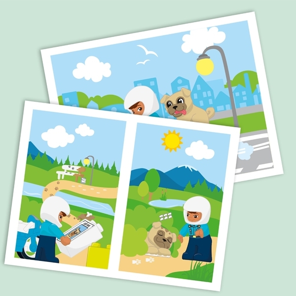 Конструктор LEGO DUPLO Поліцейський мотоцикл, 5 деталей (10967) - Pampik - 9