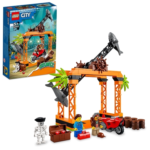 Конструктор LEGO City Stuntz Каскадерське завдання "Напад Акули", 122 деталі (60342) - Pampik - 2