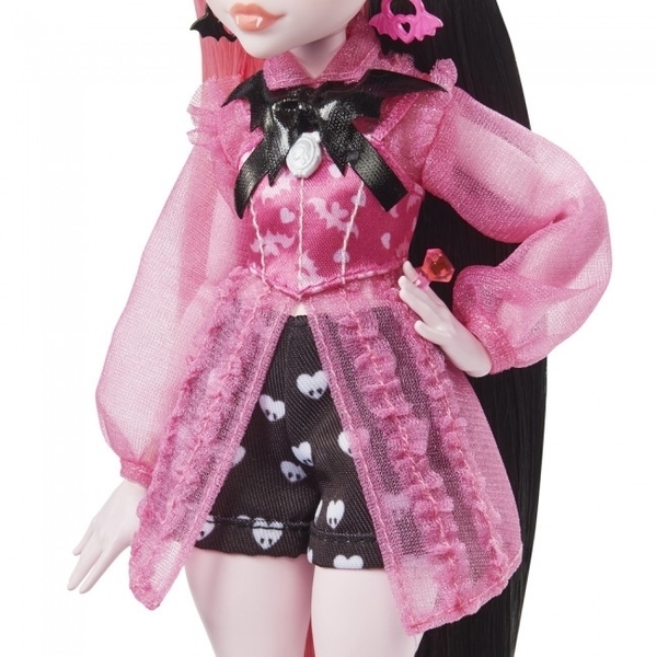 Лялька Mattel Monster High Монстро-класика Дракулора, 28 см (HHK51) - Pampik - 6