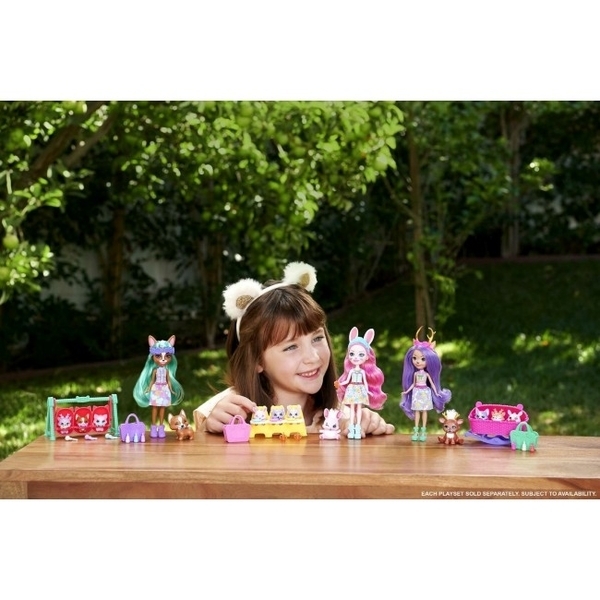 Кукла Enchantimals "Кролик Бри и Твист" серии "Друзья-малыши", 15 см (HLK85) - Pampik - 6