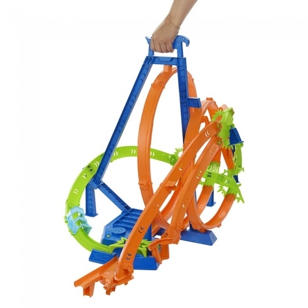Трек Hot Wheels "Гігантська петля "Шалені зіткнення"", 33х60,5х10,5 см (HNL97) - Pampik - 7