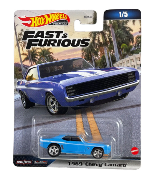 Колекційна модель Hot Wheels машинки 1969 Chevy Camaro серії "Форсаж", 1:64 (HNW46/HKD24) - Pampik - 7
