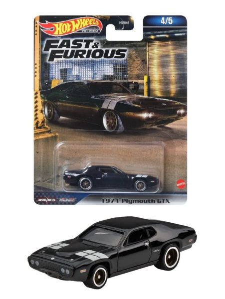 Колекційна модель Hot Wheels машинки1971 Plymouth GTX серії "Форсаж", 1:64 (HNW46/HNW55) - Pampik - 3
