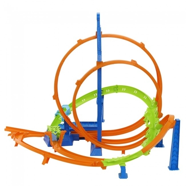 Трек Hot Wheels "Гігантська петля "Шалені зіткнення"", 33х60,5х10,5 см (HNL97) - Pampik