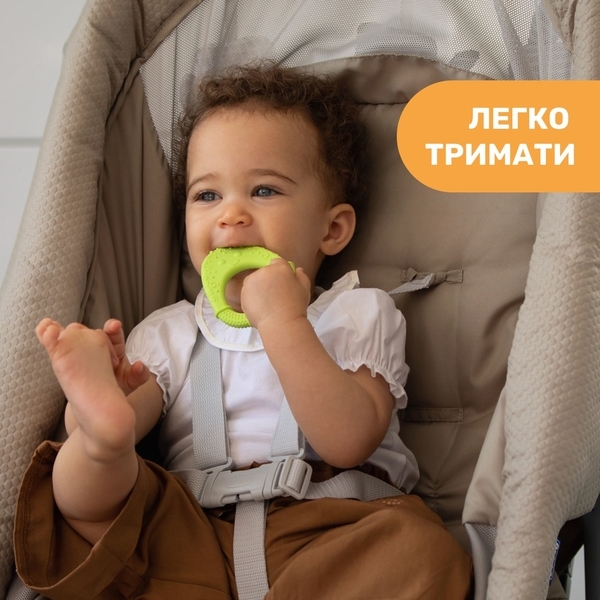 Прорізувач для зубів Chicco Курча, салатовий (28120.30) - Pampik - 2