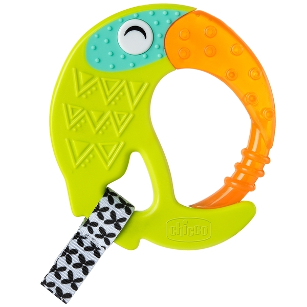 Іграшка-брязкальце прорізувач Chicco Тукан, різнокольоровий (28160.30) - Pampik