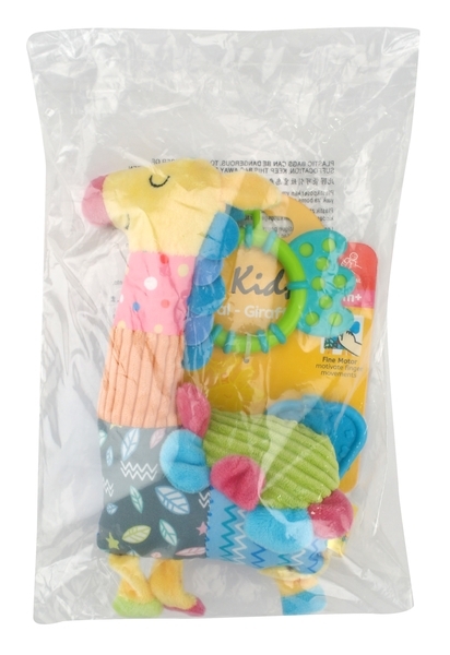 Брязкальце м'яке KS Kids з прорізувачем Жираф (KA10810-HC) - Pampik - 4