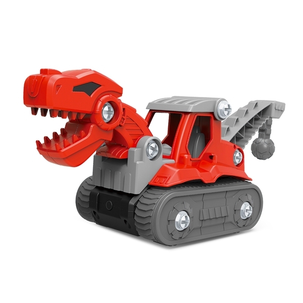 Конструктор Beiens Динозавр, червоний (екскаватор) (QL1201C) - Pampik