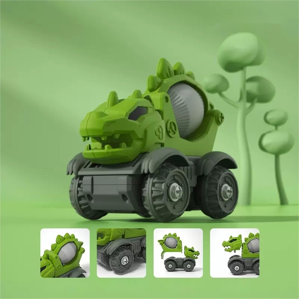 Конструктор Beiens Динозавр зелений (бетонозмішувач) (QL4007C) - Pampik - 3