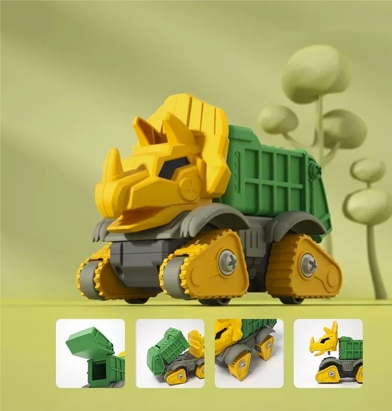 Конструктор Beiens Динозавр самосвал, желтый(QL3106C) - Pampik - 3