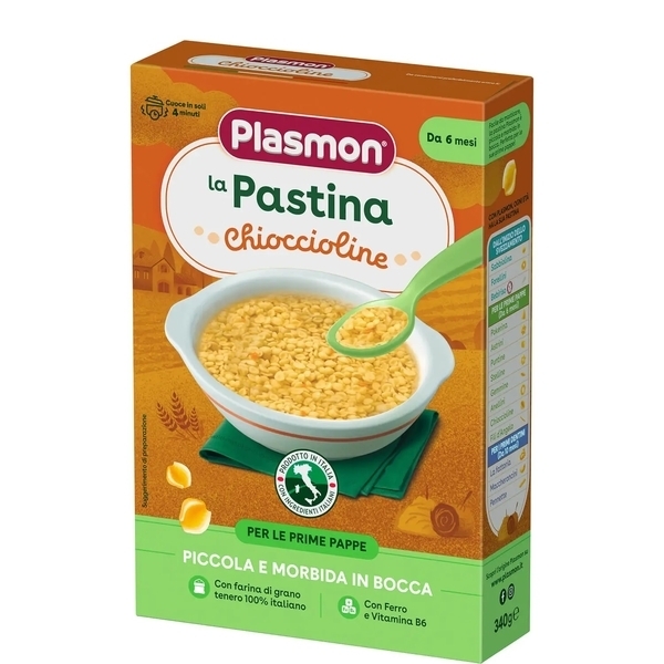 Макароны Plasmon Chioccioline детские, 340 г (70321120) - Pampik
