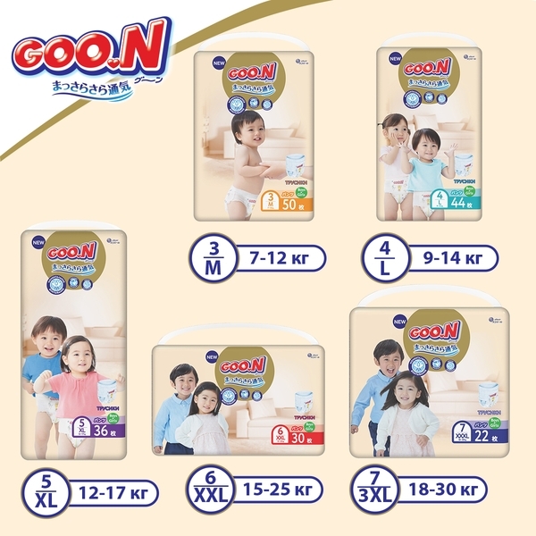 Підгузки-трусики Goo.N Premium Soft 6/XXL (15-25 кг), 60 шт. - Pampik - 10