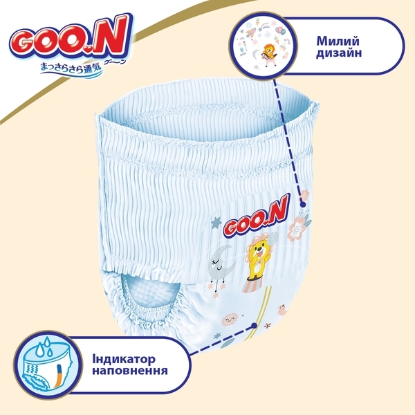 Підгузки-трусики Goo.N Premium Soft 6/XXL (15-25 кг), 60 шт. - Pampik - 6