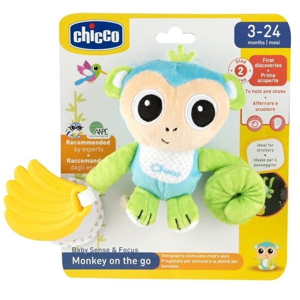 М'яка іграшка-брязкальце Chicco Мавпа (11568.00) - Pampik - 3
