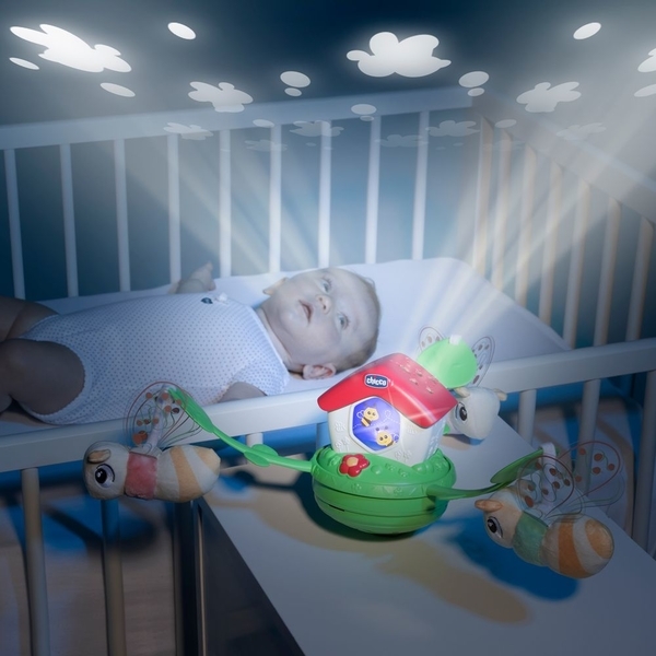 Мобіль-проектор на ліжечко 3 в 1 Chicco Бджолиний будиночок (11080.00) - Pampik - 6