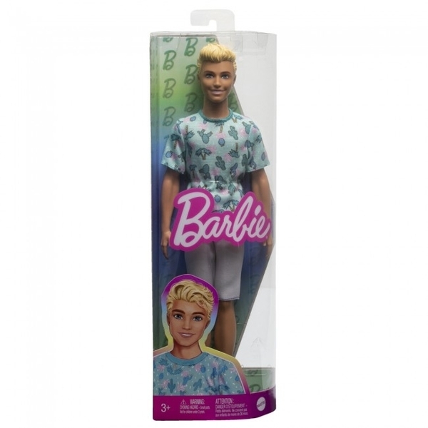 Лялька Кен Barbie Модник у футболці з кактусами (HJT10) - Pampik - 4