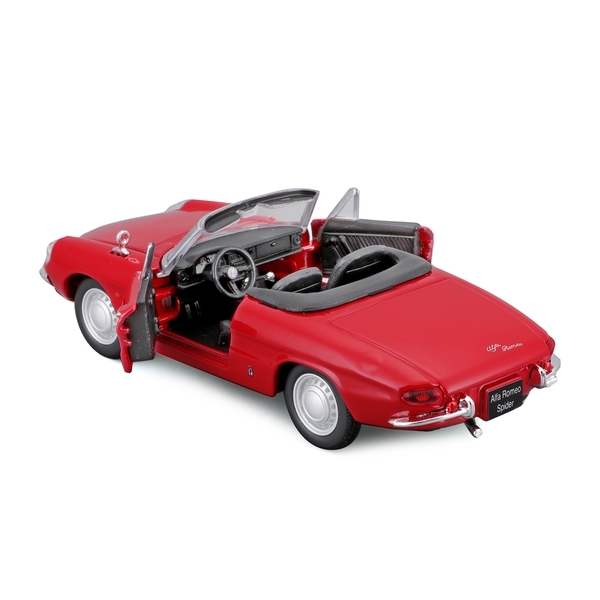 Автомодель Bburago Alfa Romeo Spider 1966, 1:32, красный (18-43047) - Pampik - 3