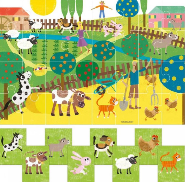 Развивающий пазл Headu Ферма 8+1 (IT20867) - Pampik - 2