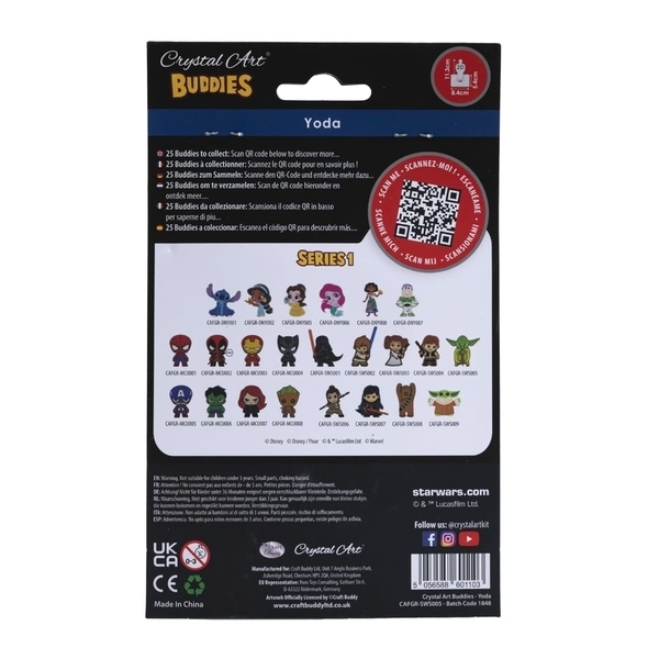 Набор для творчества Crystal Art Йода (CAFGR-SWS005) - Pampik - 7