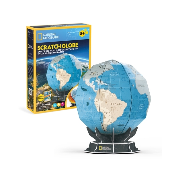 Набор для моделирования CubicFun Stem Скретч Глобус (DS1082h) - Pampik