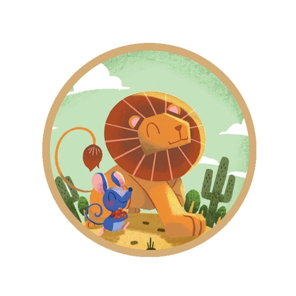 Аудиосказка с проектором Ambo Funtamin Лев и мышонок (AF6339LM) - Pampik - 2