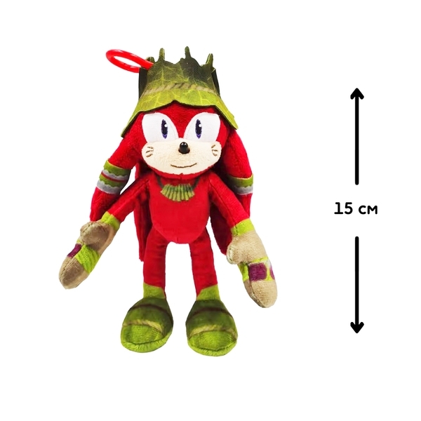 М'яка іграшка-брелок Sonic Prime Наклз, 15 см (SON7004D) - Pampik - 2
