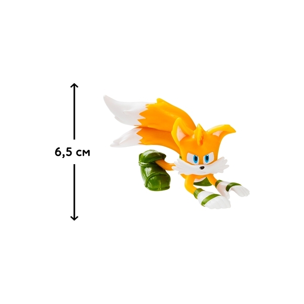 Ігрова фігурка Sonic Prime - Тейлз готовий до бою, 6,5 см (SON2010B) - Pampik - 2