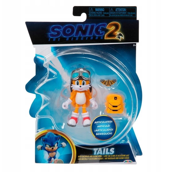 Ігрова фігурка з артикуляцією Sonic The Hedgehog 2 W2 - Тейлз, 10 см (41498i) - Pampik - 6