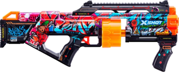 Скорострільний бластер Zuru X-Shot Skins Last Stand Graffiti, 16 патронів (36518B) - Pampik