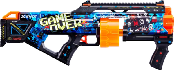 Скорострільний бластер Zuru X-SHOT Skins Last Stand Game Over (16 патронів) (36518A) - Pampik