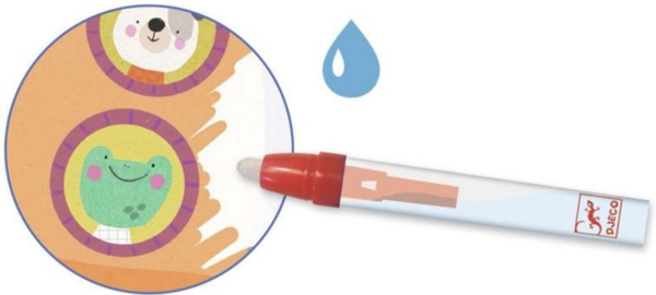 Художественный комплект Djeco для рисования водой "В море, в небе, на земле" (DJ09074) - Pampik - 3