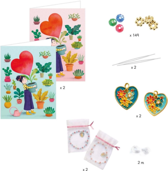 Набор для изготовления браслетов дружбы Djeco Сердца (DJ00010) - Pampik - 2