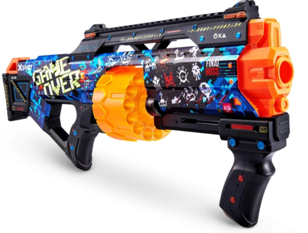 Скорострільний бластер Zuru X-SHOT Skins Last Stand Game Over (16 патронів) (36518A) - Pampik - 2