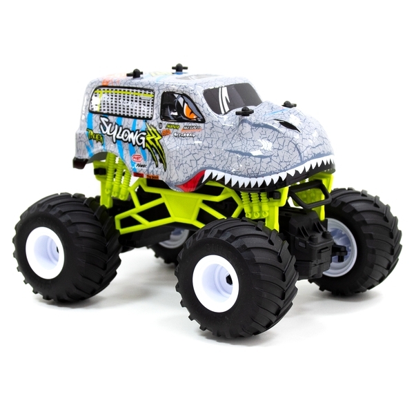 Автомобиль на радиоуправлении Sulong Toys Dinosaur, 1:16, серый (SL-360RHGR) - Pampik - 3