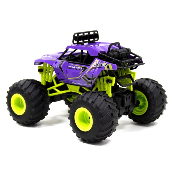 Автомобиль Sulong Toys на р/у Bigfoot Off-Road Violet 1:16, 27 МГц (SL-358RHV) - Pampik - 4