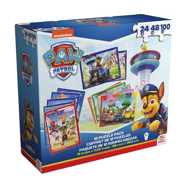 Набор пазлов 12 в 1 Spin Master Щенячий патруль (SM98343/6066856) - Pampik