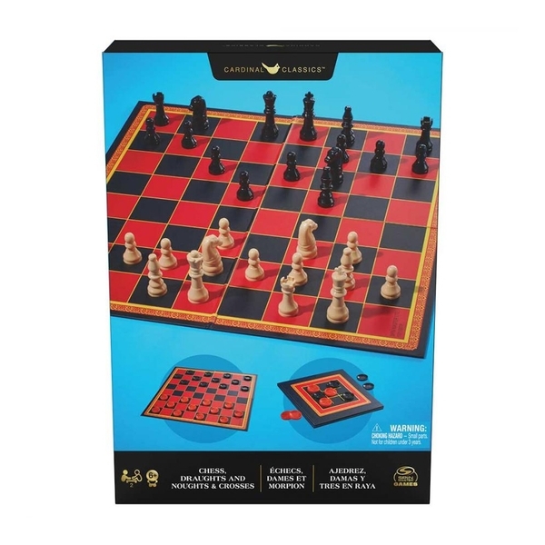 Набір з трьох настільних ігор Spin Master Шахи, шашки та хрестики-нолики (SM98377/6065336) - Pampik - 7