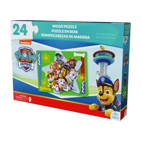 Пазл дерев'яний Spin Master Щенячий патруль, 24 елементи (SM98489/6066932) - Pampik - 4