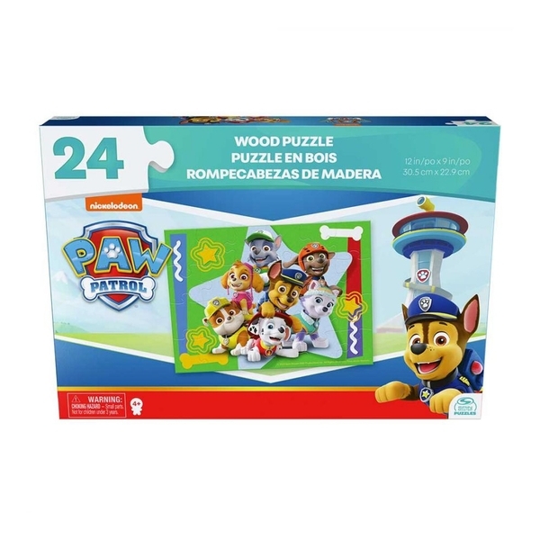 Пазл дерев'яний Spin Master Щенячий патруль, 24 елементи (SM98489/6066932) - Pampik - 5