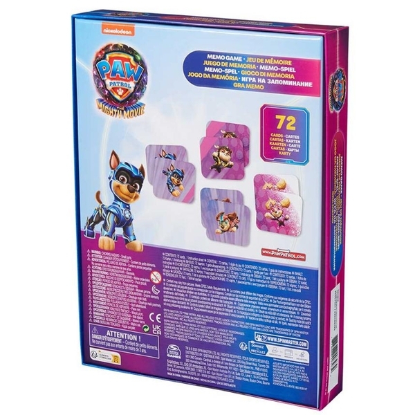 Настольная игра: мемори Spin Master Щенячий патруль в кино 2, 72 карты (SM98273/6067937) - Pampik - 9