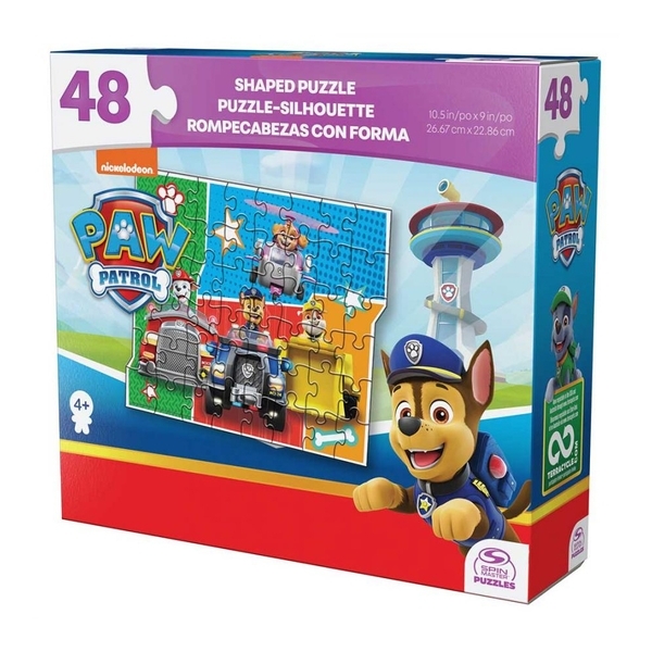 Пазл Paw Patrol Герои на автомобилях, фигурный, 48 элементов (SM98403/6067570-1) - Pampik - 2