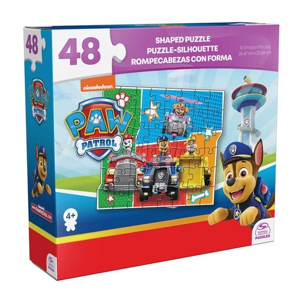 Пазл Paw Patrol Герои на автомобилях, фигурный, 48 элементов (SM98403/6067570-1) - Pampik