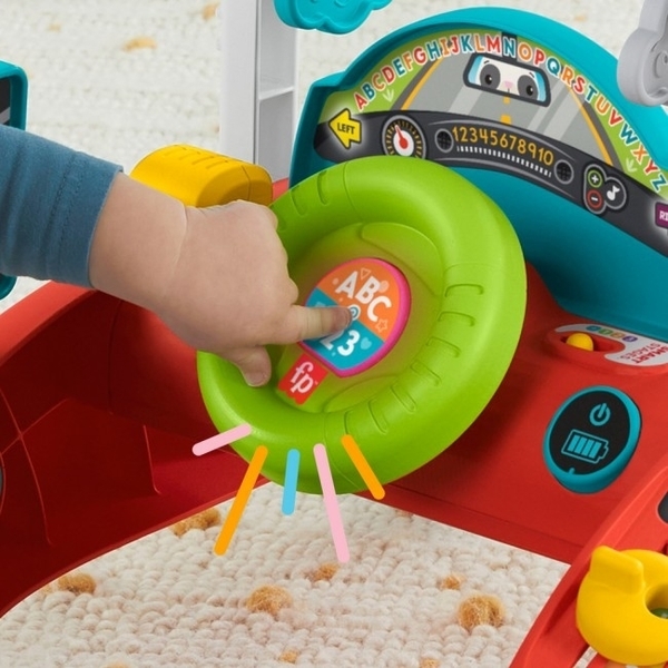 Интерактивные ходунки Fisher-Price Развивающая прогулка с технологией Smart Stages (англ.) (HJP47) - Pampik - 9