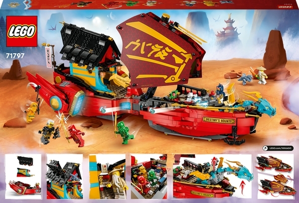 Конструктор LEGO NINJAGO Дарунок долі - перегони з часом, 1739 деталей (71797) - Pampik - 10